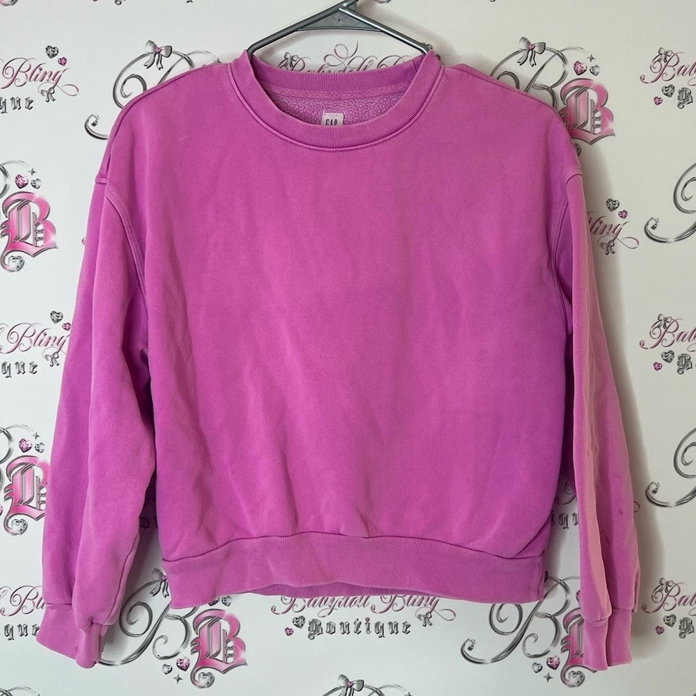 GAP sweater pull over berry pink purple comfy lounge Soft Pink Textured